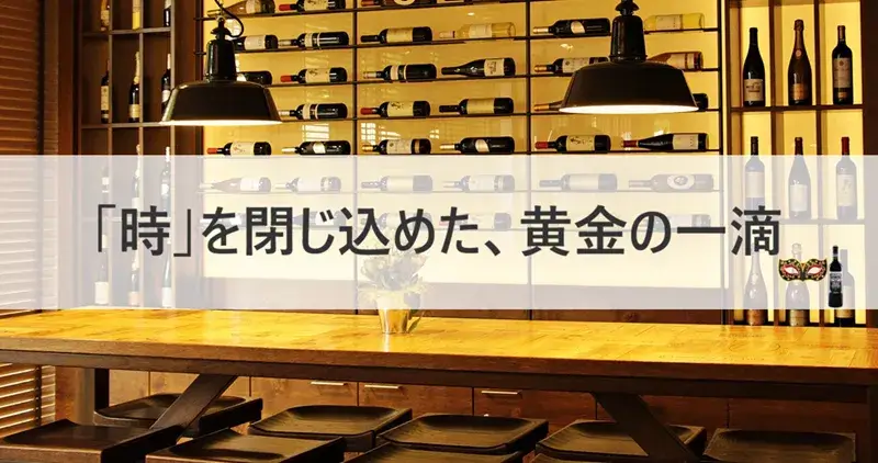 高級ワインが並ぶワインセラーの落ち着いた空間