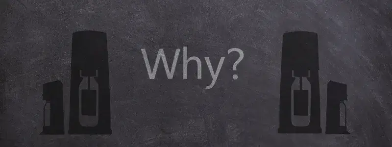 ソーダストリームはなぜ「買わないで」と言われるのかを表現するイメージ